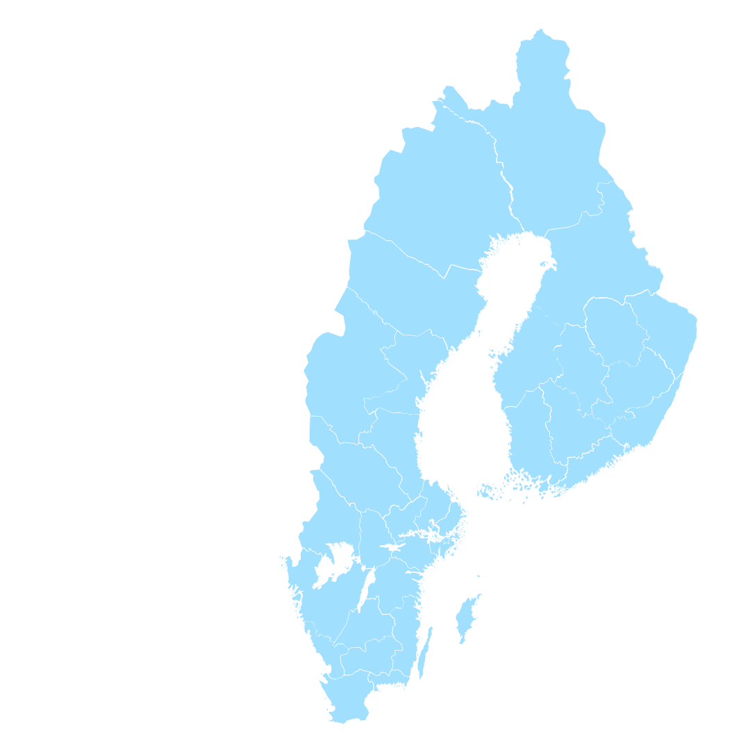 Suomi ja Ruotsi kartta